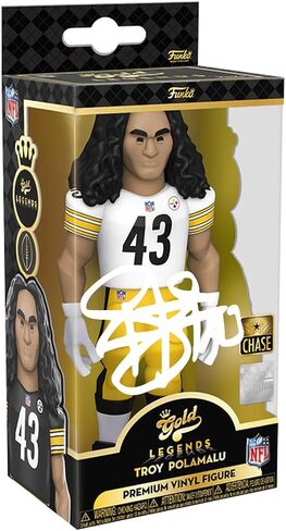 Troy Polamalu Gold 5 Inch Facsimile Signed Reprint Laser Autographed Funko POP! Football: PIttsburgh Steelers Figurine in Saudi Arabia