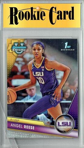 Certified Mint+ Angel Reese 2023 Bowman Draft Chrome #49 1st Rookie Card LSU Tigers in Saudi Arabia