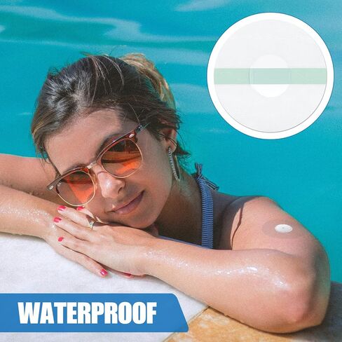 20pcs Sensor Covers, Waterproof Breathable Sensor Protector Adhesive Patches for Freestyle Libre 2/3 Sensor for Swimming Showering (Clear) in Saudi Arabia