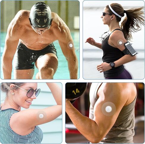 20pcs Sensor Covers, Waterproof Breathable Sensor Protector Adhesive Patches for Freestyle Libre 2/3 Sensor for Swimming Showering (Clear) in Saudi Arabia