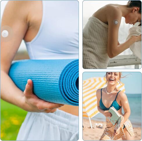 20pcs Sensor Covers, Waterproof Breathable Sensor Protector Adhesive Patches for Freestyle Libre 2/3 Sensor for Swimming Showering (Clear) in Saudi Arabia