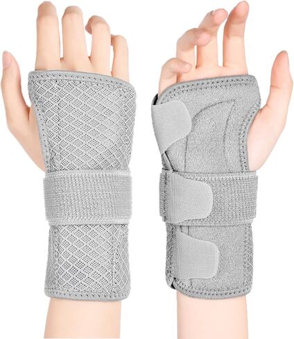 Wrist Brace Carpal Tunnel Pain Relief, Support Removable Metal Splint, Night Sleep Splint Wrist Brace Support,Adjustable Wrist Support Splint for Tendonitis, Arthritis, Sprains,Wrist in Saudi Arabia