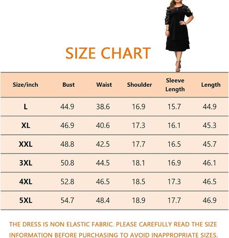 Women's Plus Size 3/4 Sleeve V Neck Chiffon Contrast Panel Cocktail Semi Formal Midi Dresses in Saudi Arabia