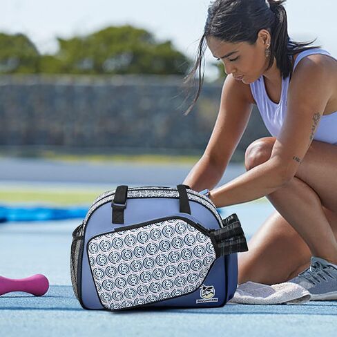 Pickleball Bags, Premium PickleBall Tote Bag for Girls, Women’s Hand/Shoulder Gym Bag w Water Bottle Holder, with Pickleball Racquet/Paddle Holder in Saudi Arabia