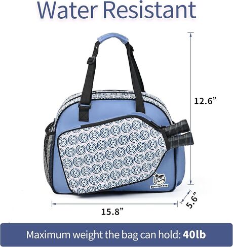 Pickleball Bags, Premium PickleBall Tote Bag for Girls, Women’s Hand/Shoulder Gym Bag w Water Bottle Holder, with Pickleball Racquet/Paddle Holder in Saudi Arabia