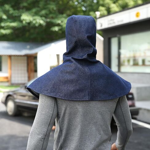 FR Welding-Hood-Ultimate Soft Head Protection for Welders with Welding-Helmet, Pipeliner & Leather Welding Hood, Welding Neck Protector, Welding Hood Accessories Blue in Saudi Arabia