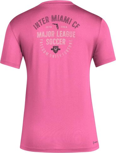 adidas Women's Inter Miami Cf Short Sleeve Pre-Game T-Shirt in Saudi Arabia
