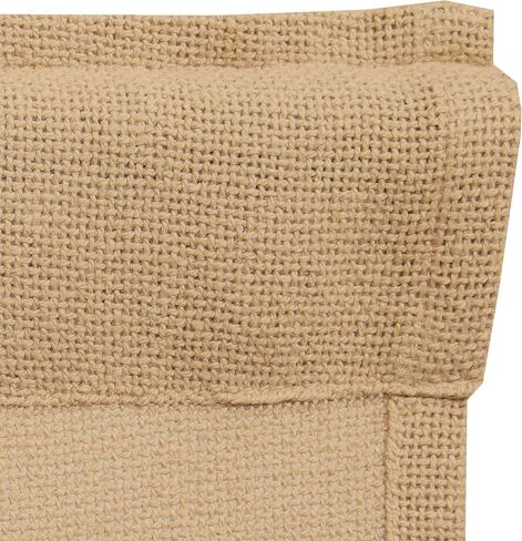 VHC Brands Country Farmhouse Kitchen Window Curtains and Shades -Burlap Tan Balloon Valance in Saudi Arabia