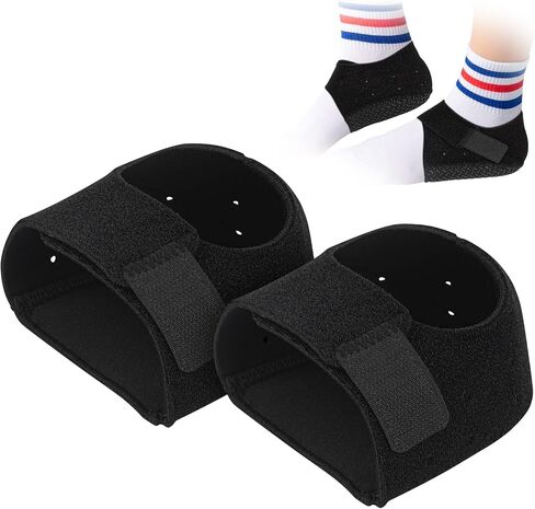 Heel Cups Adjustable Heel Protectors Breathable Heel Cushions Support for Plantar Fasciitis, Heel Pain, Achilles Tendinitis, Cracked Heel for Women and Men… in Saudi Arabia