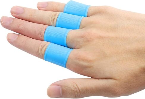 Finger Sleeves 1Set Gel Thumb Finger Tubes for Arthritis, Silicone Fingers Protector for Golf Basketball Rugby, Golf Finger Sleeves Cots in Kuwait