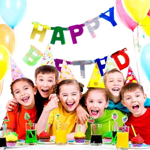 Paw Straws Birthday Party Decorations Supplies, 24pcs Paw Print Patrol Reusable Plastic Fun Cute Crazy Silly Drinking Straws+2pcs Cleaning Brush for Pet Dog Puppy Pals Cat Birthday Suppliers Favors in Saudi Arabia