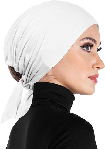 Women's Tie Bonnet Hat Cotton Head Scarf Beanie Drawstring Cap for Cancer Patients in Saudi Arabia