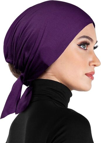 Women's Tie Bonnet Hat Cotton Head Scarf Beanie Drawstring Cap for Cancer Patients in Saudi Arabia