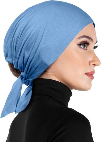 Women's Tie Bonnet Hat Cotton Head Scarf Beanie Drawstring Cap for Cancer Patients in Saudi Arabia