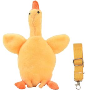 1Pcs Cute Crossbody Duck Bag Cartoon Animal Shoulder Bag Fluffy Bag For Gift