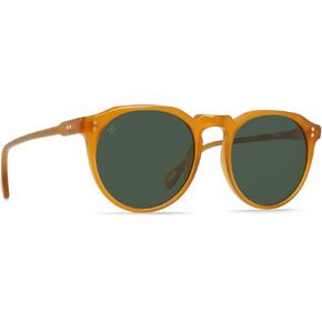 RAEN Ð Remmy Ð Unisex Retro Round Sunglasses UV Protection - Honey/Green Polarized Lens (Size 52 MM) in Kuwait