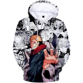 Cosplay Life Jujutsu Kaisen Pullover Hoodies Anime Manga Character Merch Sweatshirt For Unisex Adult