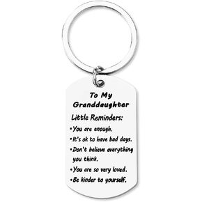 Little Reminders Keychain for Friend Daughter Granddaughter Niece Son Husband Inspirational Gifts for Birthday Gifts