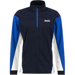 Swix Men's Lightweight Wind-Resistant Winter Training Stretchy Softshell Cross Jacket