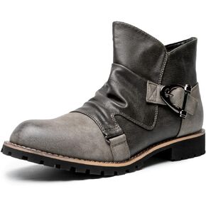 AMAPO Western Cowboy Mens Boots Mid-Tube