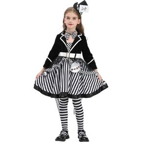 زي فتاة ماد هاتر للأطفال في عيد القديسين فستان هاتر زي ماد ومجموعة قبعة زي ماد هاتر للفتيات in Kuwait