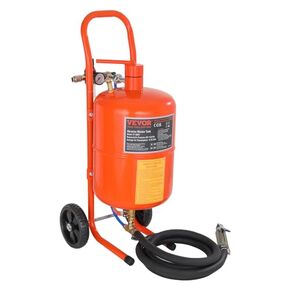Sand Blaster VEVOR 10Gal Pot Sandblaster, 125 Psi Pressure Sand Blasting Complete Kit for Paint, Stain, Rust Removal and Special Surface Treatment of Material