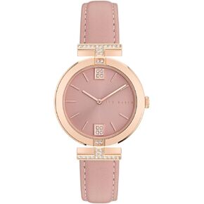 Ted Baker Ladies Pink Vegan Leather Strap Watch (Model: BKPDAF3029I)