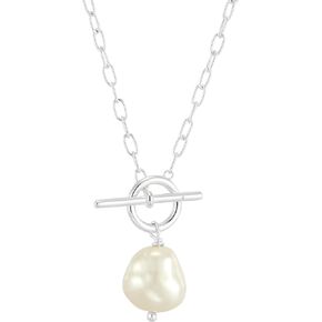Silpada 'Center Attention' Sterling Silver Pearl Pendant Necklace, 18"