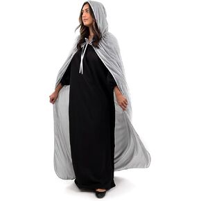 Little Adventures Adult Velvet Hooded Cloak Cape - Machine Washable Durable Cosplay Party Costume