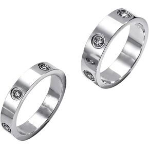 Jewelry Rings,18K Gold Plated Rings for Women Set Cubic Zirconia Promise Rings Womens Mens Wedding Band Birthday Gifts for Women Vintage Ring Size 7 8 9 10