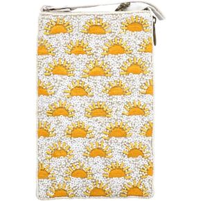 Bamboo Trading Repeating Suns Club Bag, 7.5-inch Height, Women Accessories, Fashion, Travel Bag