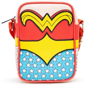 DC Comics Bag, Cross Body, Wonder Woman Body Character Close Up, Vegan Leather