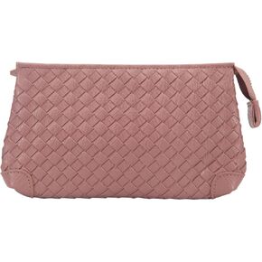 محافظ فوزية للعملات المعدنية وسلة من الجلد الصناعي، محافظ عصرية منسوجة للنساء، مجموعة مكونة من قطعتين - أسود - قطعتين in Kuwait