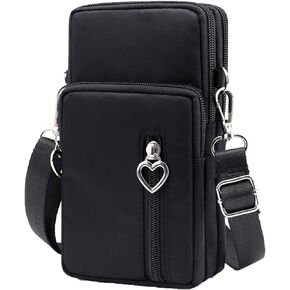 forestfish Nylon Arm Bag Cell Phone Purse Small Crossbody Bag Smartphone Holder for Wmen Girls