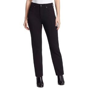 Gloria Vanderbilt Women's Amanda Slim, High Rise, Classic Fit, Tapered Leg, Knit Pointe Pant