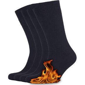 ŞADEN Warm Thermal Winter Socks for Men, 2 pairs Insulated Cold Weather Thick Breathable Socks, Shoe Size: 8-12