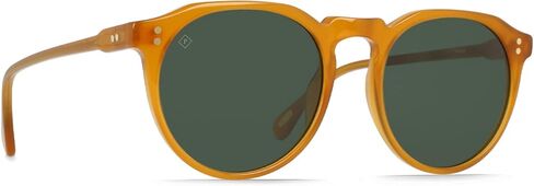 RAEN Ð Remmy Ð Unisex Retro Round Sunglasses UV Protection - Honey/Green Polarized Lens (Size 52 MM) in Saudi Arabia