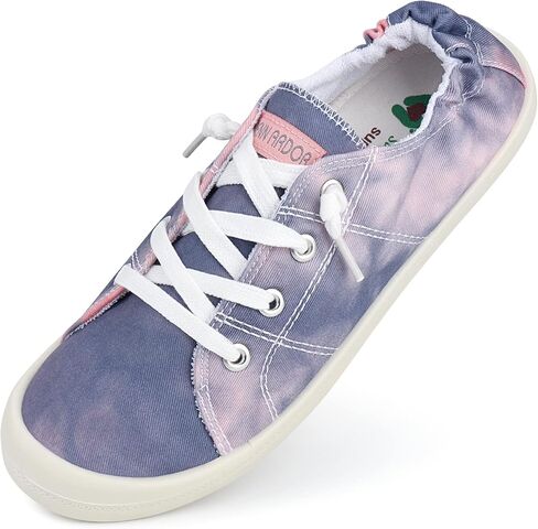 JENN ARDOR Women’s Low Top Canvas Slip On Sneaker Comfort Casual Shoes Walking Flats in Kuwait