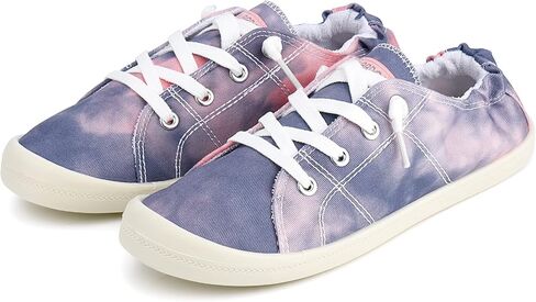 JENN ARDOR Women’s Low Top Canvas Slip On Sneaker Comfort Casual Shoes Walking Flats in Kuwait