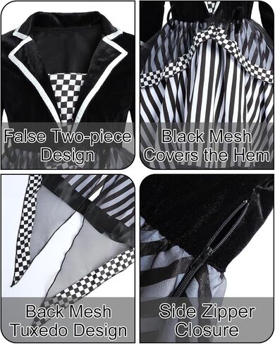 زي فتاة ماد هاتر للأطفال في عيد القديسين فستان هاتر زي ماد ومجموعة قبعة زي ماد هاتر للفتيات in Kuwait