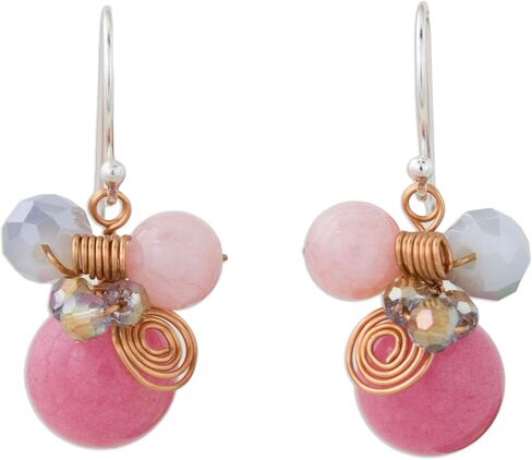 NOVICA Artisan Handmade Cluster .925 Sterling Silver Thailand Earring in Saudi Arabia