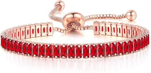 2Pcs Set Cubic Zirconia Crystal Classic Tennis Chain Adjustable Wide Thin Wrap Bracelets for Women Girls Gifts Jewelry Colorful Sparkling Shiny Dainty Elegant Statement in Saudi Arabia