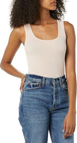 Amazon Aware Women's Rib Knit Layering Tank Top (Available in Plus Size) in Saudi Arabia