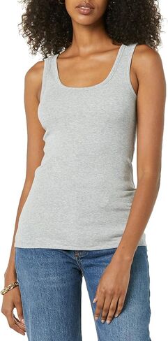 Amazon Aware Women's Rib Knit Layering Tank Top (Available in Plus Size) in Saudi Arabia
