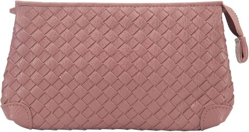 محافظ فوزية للعملات المعدنية وسلة من الجلد الصناعي، محافظ عصرية منسوجة للنساء، مجموعة مكونة من قطعتين - أسود - قطعتين in Kuwait