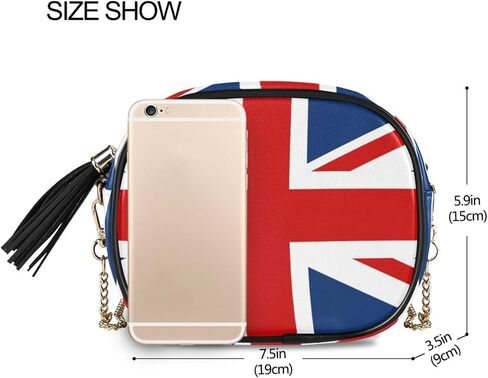 ALAZA PU جلد صناعي صغير محفظة كروس حقيبة الهاتف الخليوي مع حزام سلسلة قابل للتعديل وجيب متعدد in Kuwait