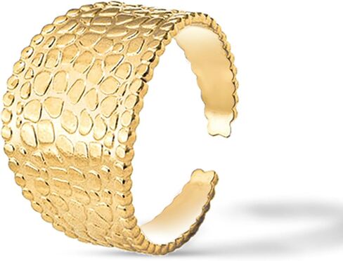 خواتم ذهبية للنساء من ديلير، خواتم بناد ذهبية غير لامعة | خاتم زفاف من الزركونيا المكعب | خواتم انيقة مطلية بالذهب عيار 18 قيراط هدية للنساء in Kuwait