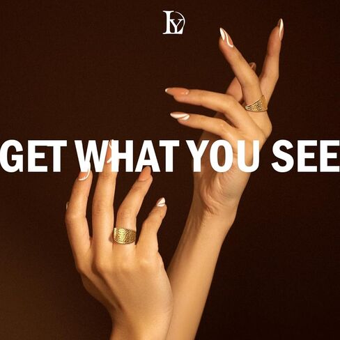 خواتم ذهبية للنساء من ديلير، خواتم بناد ذهبية غير لامعة | خاتم زفاف من الزركونيا المكعب | خواتم انيقة مطلية بالذهب عيار 18 قيراط هدية للنساء in Kuwait