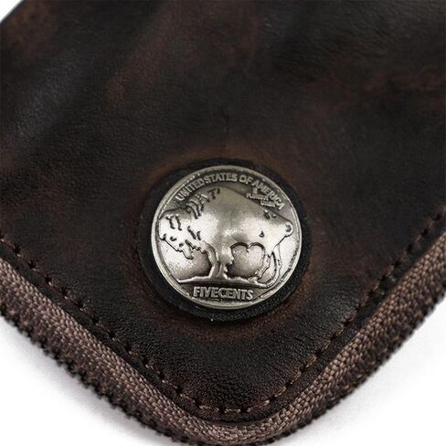 Akuhizo Leather Mini Medieval Pouch Keychain,Leather Belt Pouch Keychain,Coin Organizer Change Holder Leather zipper Pouch for Men in Saudi Arabia