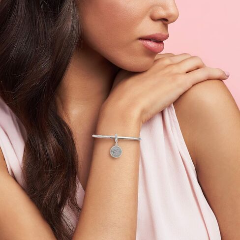 Pandora Friends Are Family Dangle Charm - أساور لحظات متوافقة - مجوهرات للنساء - هدية للنساء في حياتك - مصنوعة من الفضة الإسترلينية والمينا، مع صندوق هدايا in Saudi Arabia